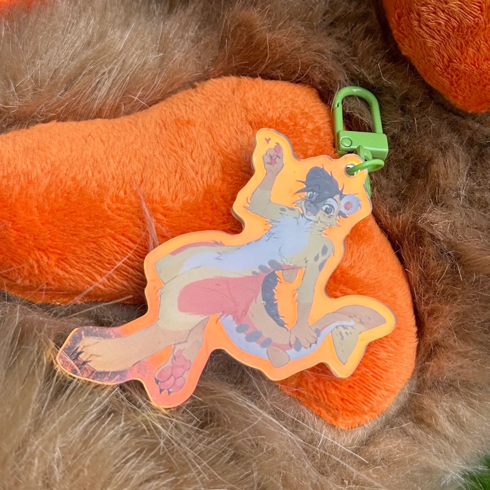 Porte-clés en acrylique Fursona