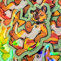 Sticker Furry Poisson Chat HOLO