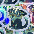 Sticker holographique Furry « Dumb »